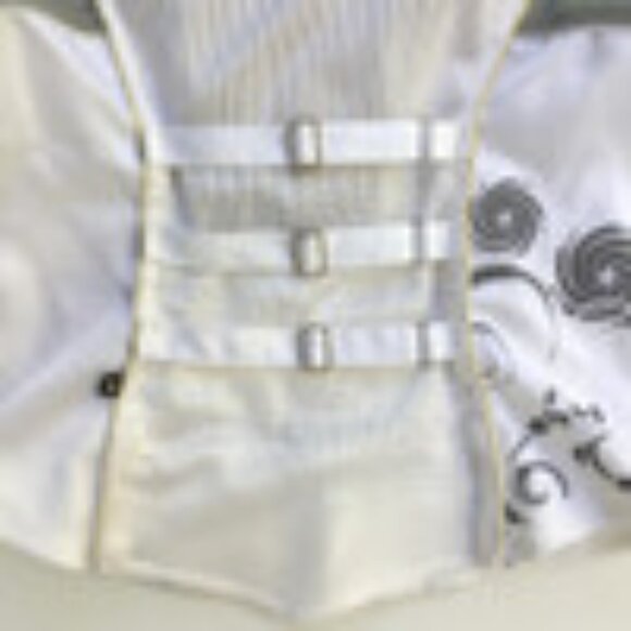 Joe Rocket Womens Cleo Motorcycle Jacket Size L White Silver Mesh Padded Armored - Picture 16 of 16
